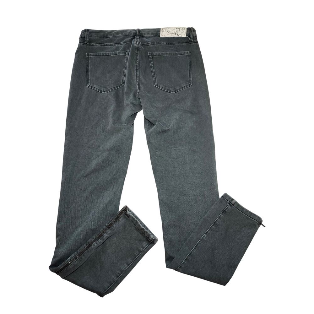 BLANKNYC Skinny Jeans Denim Pants Ankle Zip Charcoal Gray Women's Size 30 - Picture 10 of 15